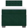 vidaXL Sommier &agrave; lattes de lit et matelas Vert fonc&eacute; 80x200 cm Velours