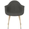 vidaXL Chaises &agrave; manger lot de 4 gris fonc&eacute; tissu