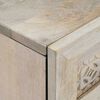 vidaXL Buffet Blanc 60 x 33 x 75 cm bois de manguier massif