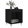 vidaXL Table de chevet Noir 40x35x50 cm Bois d&rsquo;ing&eacute;nierie