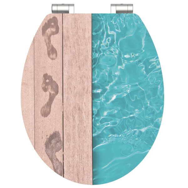 SCH&Uuml;TTE Si&egrave;ge de toilette avec fermeture en douceur POOLSIDE MDF