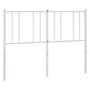 vidaXL T&ecirc;te de lit de remplacement m&eacute;tal blanc 120 cm