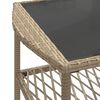 vidaXL Salon de jardin avec coussins 4 pcs beige r&eacute;sine tress&eacute;e