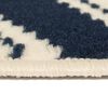 vidaXL Tapis moderne Design de zigzag 160 x 230 cm Marron/Noir/Bleu