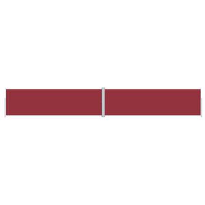 vidaXL Auvent lat&eacute;ral r&eacute;tractable Rouge 180x1200 cm