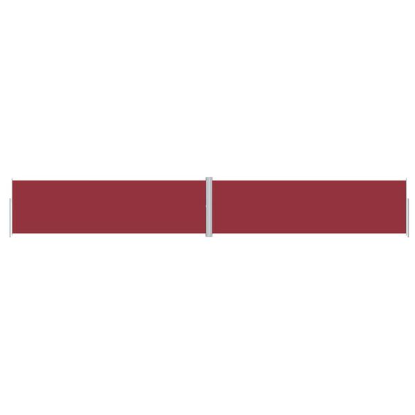 vidaXL Auvent lat&eacute;ral r&eacute;tractable Rouge 180x1200 cm