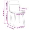 vidaXL Chaises &agrave; manger lot de 6 gris fonc&eacute; tissu