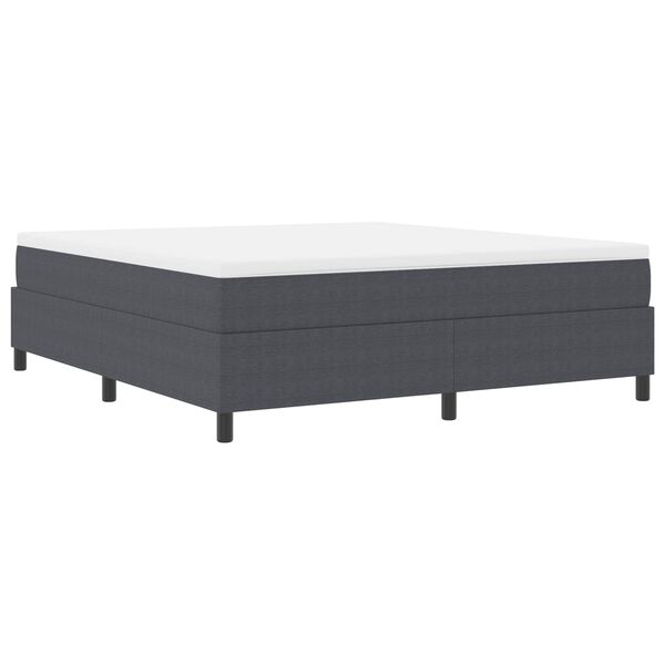 vidaXL Cadre de lit plateforme Gris fonc&eacute; 180 x 200 cm