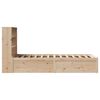 vidaXL Cadre de lit sans matelas 75x190 cm bois de pin massif