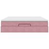 VidaXL Cadre de lit ottoman avec matelas rose 160x200 cm velours