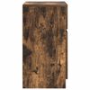 vidaXL Table de chevet Ch&ecirc;ne fum&eacute; 39x35x65 cm Bois d'ing&eacute;nierie
