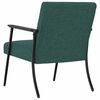 vidaXL fauteuil Vert fonc&eacute; 59 x 75 x 78 cm tissu