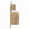 vidaXL T&ecirc;te de lit avec armoire avec tiroir 3 pcs Ch&ecirc;ne artisanal