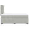 vidaXL Sommier &agrave; lattes de lit et matelas Gris clair 120x200cm Velours