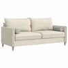 vidaXL Coussins d'accent 2 pcs Gris clair &Oslash; 15 x 40 cm