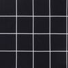 vidaXL Coussins de chaise &agrave; dossier haut lot de 4 noir &agrave; carreaux