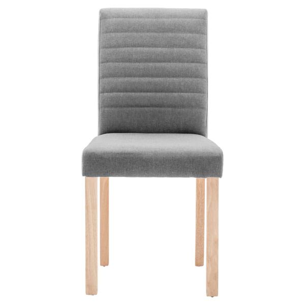vidaXL Chaises &agrave; manger lot de 6 gris clair tissu