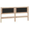 vidaXL T&ecirc;te de lit marron et gris fonc&eacute; 180 cm Bois massif en pin