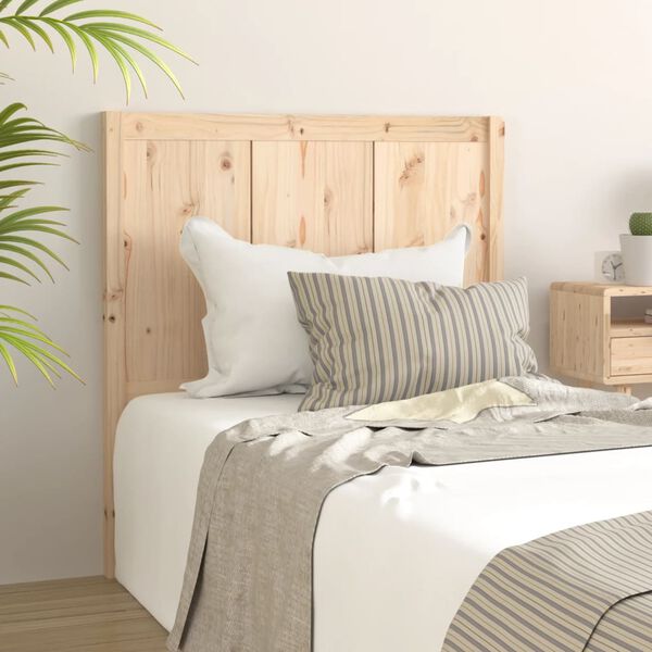 vidaXL T&ecirc;te de lit 80,5x4x100 cm Bois massif de pin