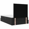 vidaXL Lit avec rangement et matelas Noir 120 x 190 cm Velours