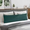 vidaXL Coussins de canap&eacute; 2 pcs Vert fonc&eacute; 145 x 40 cm tissu