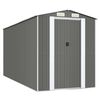 vidaXL Abri de jardin Gris clair 192x440x223 cm M&eacute;tal galvanis&eacute;