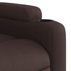 vidaXL Fauteuil inclinable de massage électrique Marron foncé Tissu