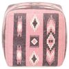 vidaXL Pouf Design imprim&eacute; Rose 45x45x45 cm Coton