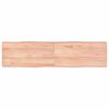 vidaXL Dessus de table bois massif trait&eacute; bordure assortie