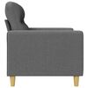 vidaXL Canap&eacute; &agrave; 3 places Gris fonc&eacute; 180 cm Tissu