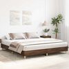 vidaXL Cadre de lit sans matelas ch&ecirc;ne marron 200x200 cm