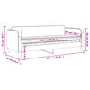 vidaXL Lit de jour avec matelas gris clair 80x200 cm tissu