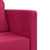 vidaXL Canap&eacute;-lit 2 en 1 rouge bordeaux 122x204x55 cm velours