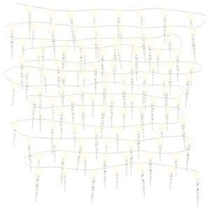 vidaXL Guirlande lumineuse de No&euml;l 100 LED Blanc chaud 10 m Acrylique PVC