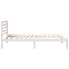 vidaXL Cadre de lit avec t&ecirc;te de lit Blanc 90 x 190 cm Pin massif