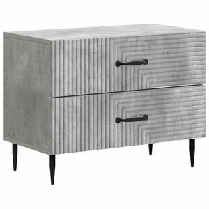 vidaXL Cabinet de chevet avec tiroir Gris b&eacute;ton 62 x 34,5 x 47,5 cm