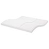 vidaXL Matelas en mousse blanc 200x200 cm 7 zones duret&eacute; 20 ILD