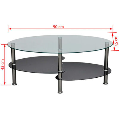 vidaXL Table basse avec design exclusif Noir