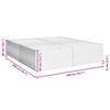 vidaXL Cadre de lit sans matelas cr&egrave;me 200x200 cm tissu