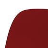 vidaXL Chaises pivotantes &agrave; manger lot de 2 Rouge bordeaux Velours