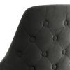 vidaXL Chaises &agrave; manger lot de 2 Gris fonc&eacute; Velours