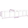 vidaXL Lit sur&eacute;lev&eacute; de jardin Acier galvanis&eacute; Argent&eacute;