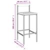 vidaXL Tabourets de bar lot de 4 noir r&eacute;sine tress&eacute;e et bois d'acacia