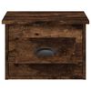 vidaXL Tables de chevet murales 2 pcs ch&ecirc;ne fum&eacute; 41,5x36x28 cm