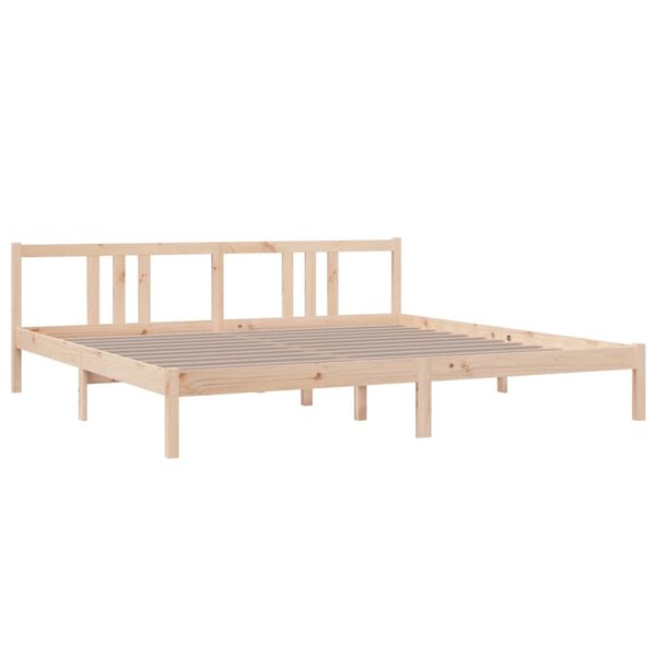 vidaXL Cadre de lit sans matelas bois massif 200x200 cm