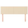 vidaXL T&ecirc;tes de lit Cr&egrave;me 144x5x78/88 cm Tissu