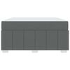 vidaXL Cadre de lit avec matelas Gris fonc&eacute; 160 x 200 cm tissu