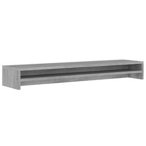 vidaXL Support de moniteur Sonoma gris 100x24x13 cm Bois d'ing&eacute;nierie