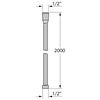 Tiger Flexible de douche Essentialhose 200 cm Chrome