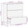 vidaXL Buffet marron 60x34x75 cm bois massif de manguier